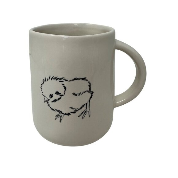 Rae Dunn CHICK Ceramic Mug Double Sided Large Coffee Tea Cup Easter PEEP PEEP - Picture 7 of 8